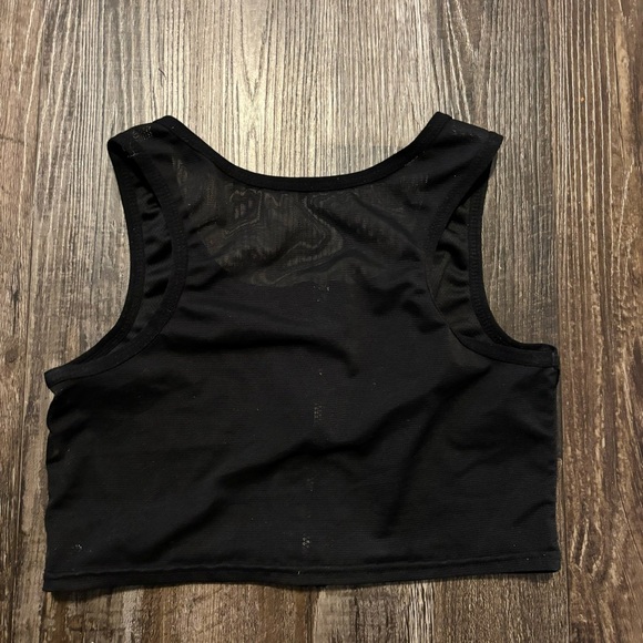 Black Zip-Front Sports Bra, size S - Picture 2 of 2